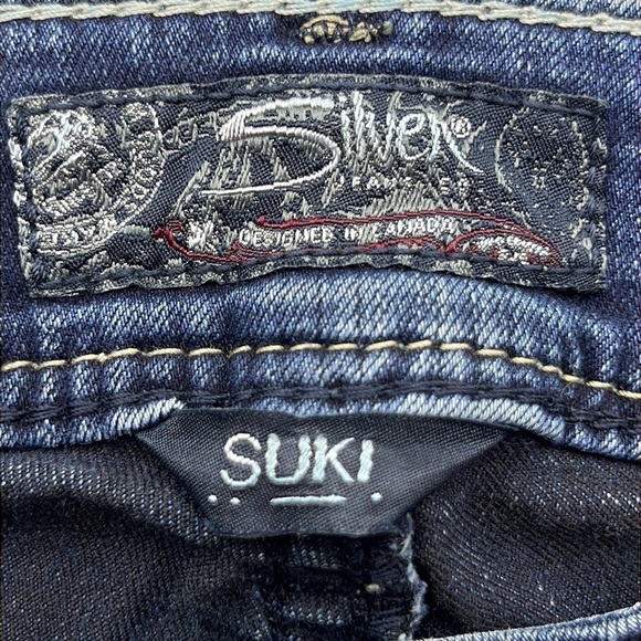 Silver Jeans Suki Mid Slim Boot Mid Rise Size 26 - Picture 8 of 16